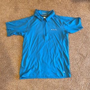 Men’s Columbia Short Sleeve Zip-up Sunshirt
